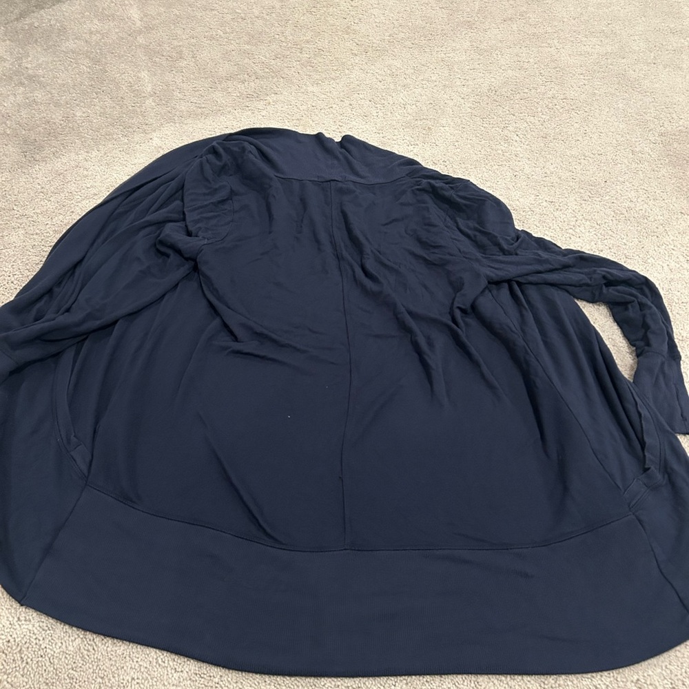 Athleta Pranayama Restore Wrap cardigan navy blue 2X - Picture 9 of 11